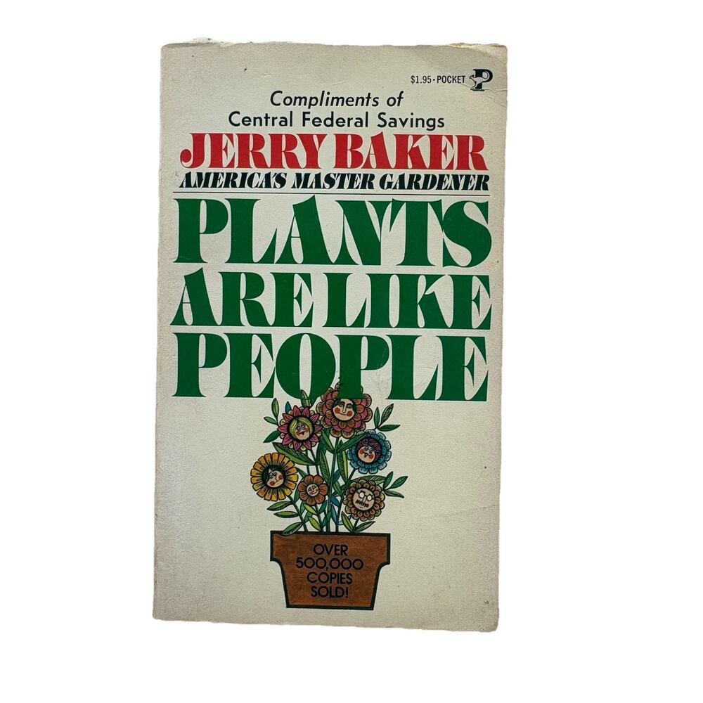 Plants Are Like People Jerry Baker Pocket Nature 1972 Paperback. B36